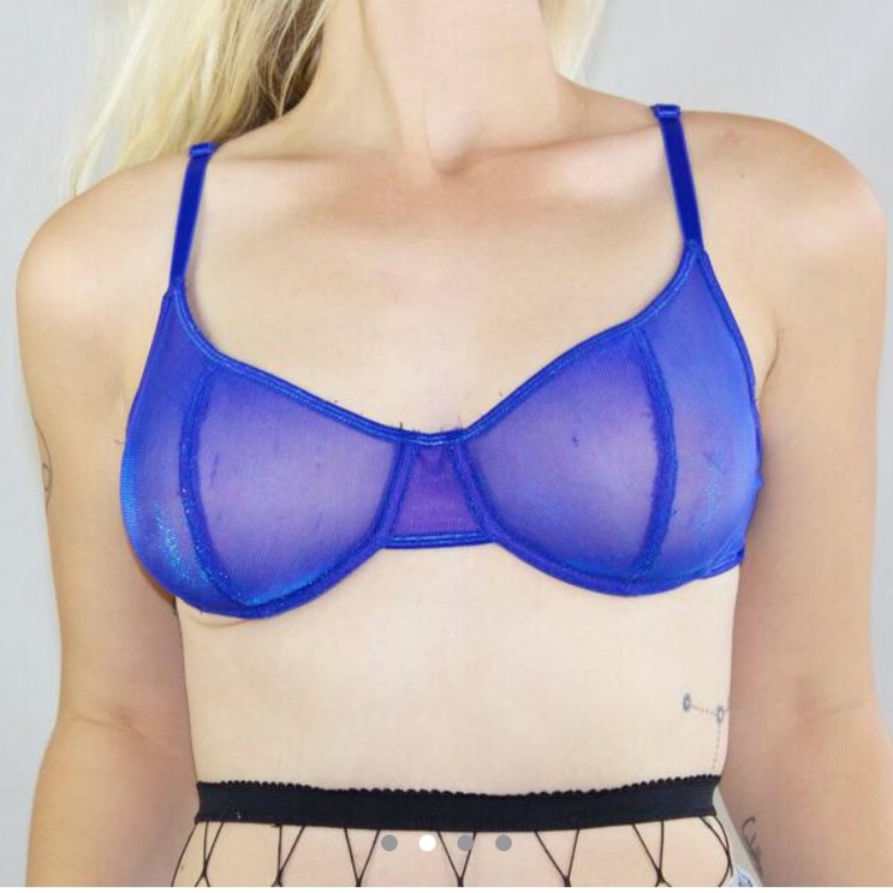 Sparkly Vintage Mesh Bra